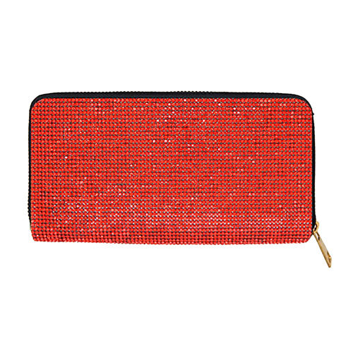 Crystal Rhinestone Pave Zipper Wallet  from Madeline Love