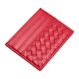 Faux Leather Basket Weave Card Holder Wallet  from Madeline Love
