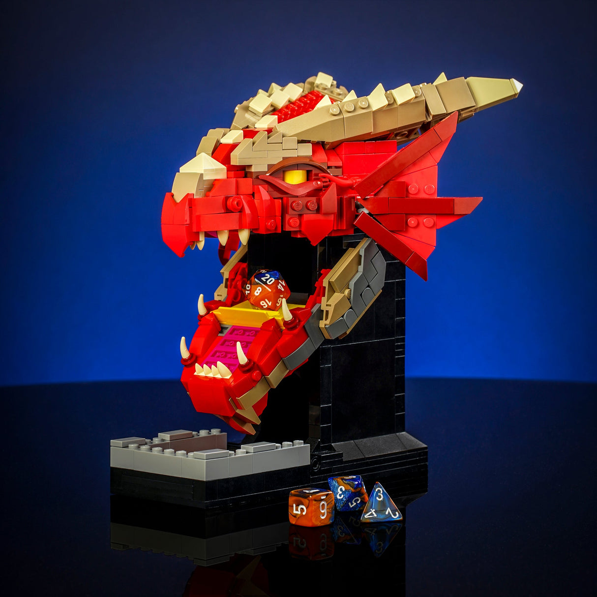 Red Dragon Dice Tower from Bricker Builds