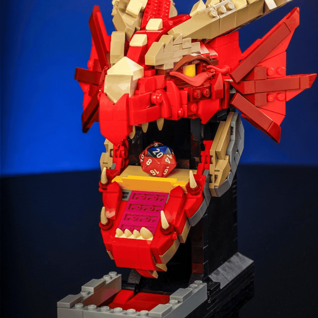 Red Dragon Dice Tower from Bricker Builds
