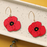 Red Poppy Earrings from LE CHIC MIAMI