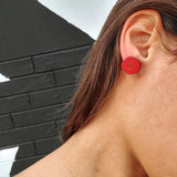 Red Rose Studs from LE CHIC MIAMI
