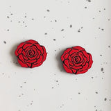 Red Rose Studs from LE CHIC MIAMI