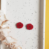 Red Rose Studs from LE CHIC MIAMI