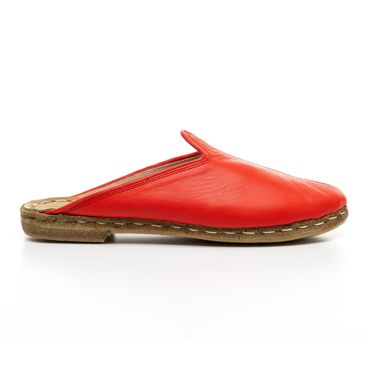 Men's Red Slippers From Atlantis Handmade Shoes
