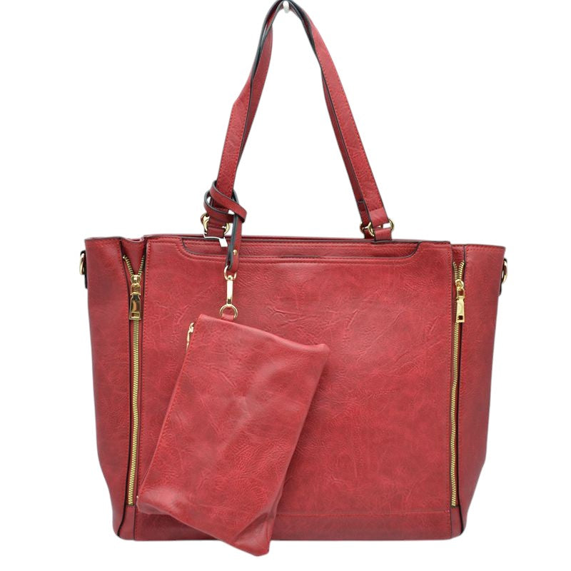 3 in 1 Side Zipper Women's Tote Handbag set  from Madeline Love