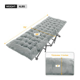 Portable Folding Sleeping Cot Mattress Pads for Camping,Gray Blue Black Brown From Redcamp