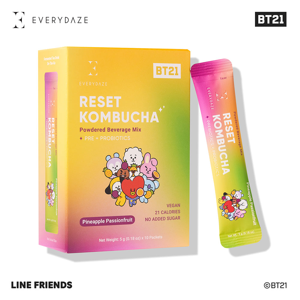 BT21 RESET KOMBUCHA- Pineapple Passionfruit from Masksheets