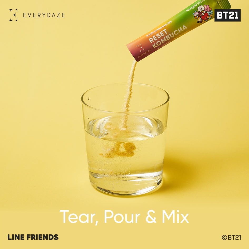 BT21 RESET KOMBUCHA- Pineapple Passionfruit from Masksheets