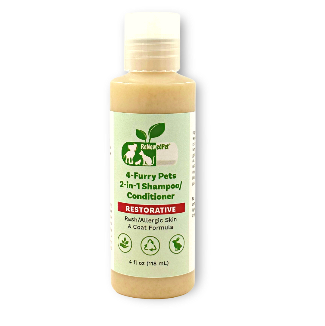 4-FURRY PETS 2-IN-1 * RESTORATIVE SHAMPOO & CONDITIONER from ReNewedPet