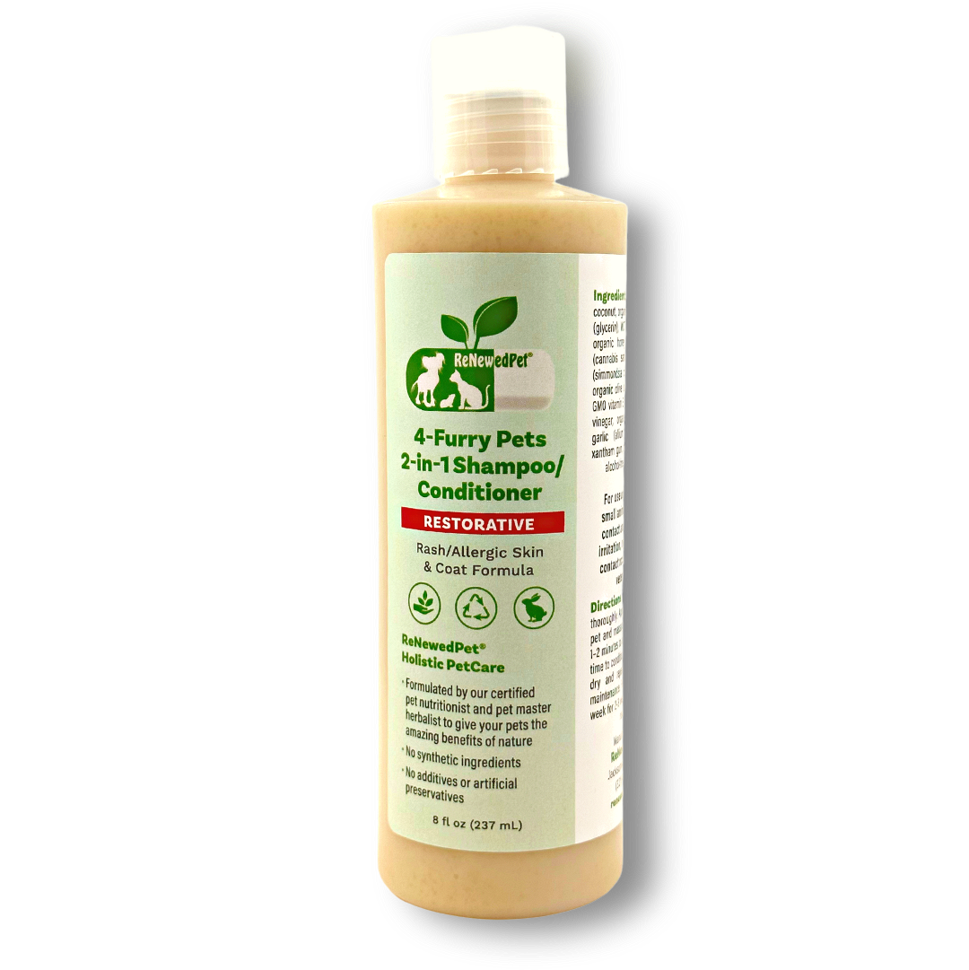 4-FURRY PETS 2-IN-1 * RESTORATIVE SHAMPOO & CONDITIONER from ReNewedPet