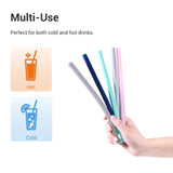 Reusable Silicone Straws With Cases 4 Sets from Cool Gadget
