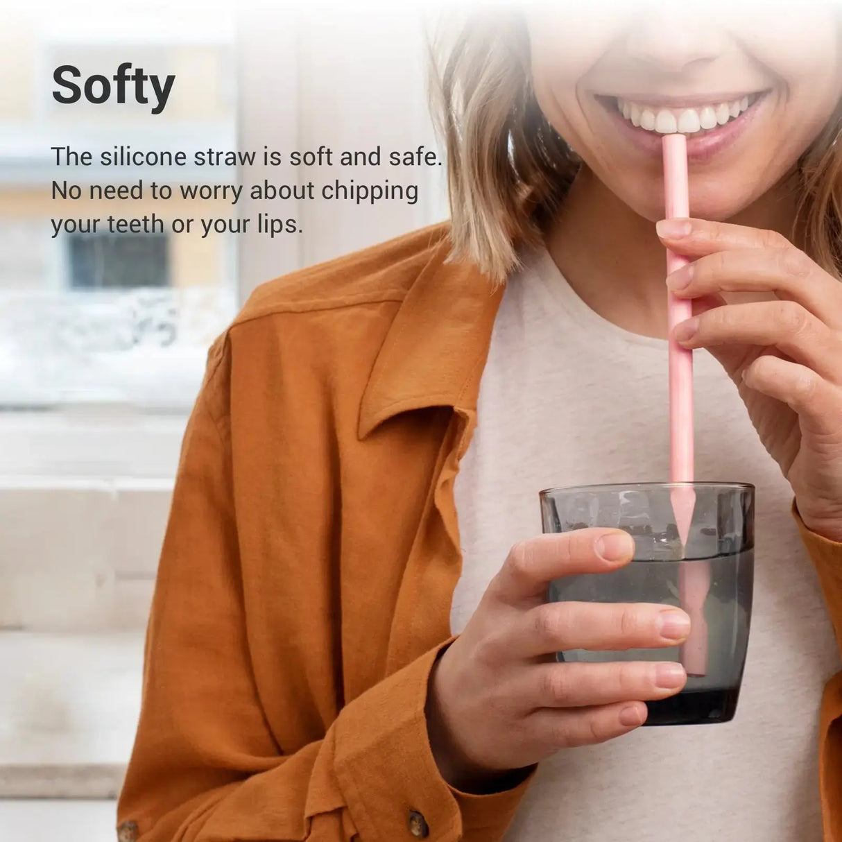 Reusable Silicone Straws With Cases 4 Sets from Cool Gadget