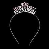 Birthday Princess Rhinestone Embellished Message Headband from Madeline Love