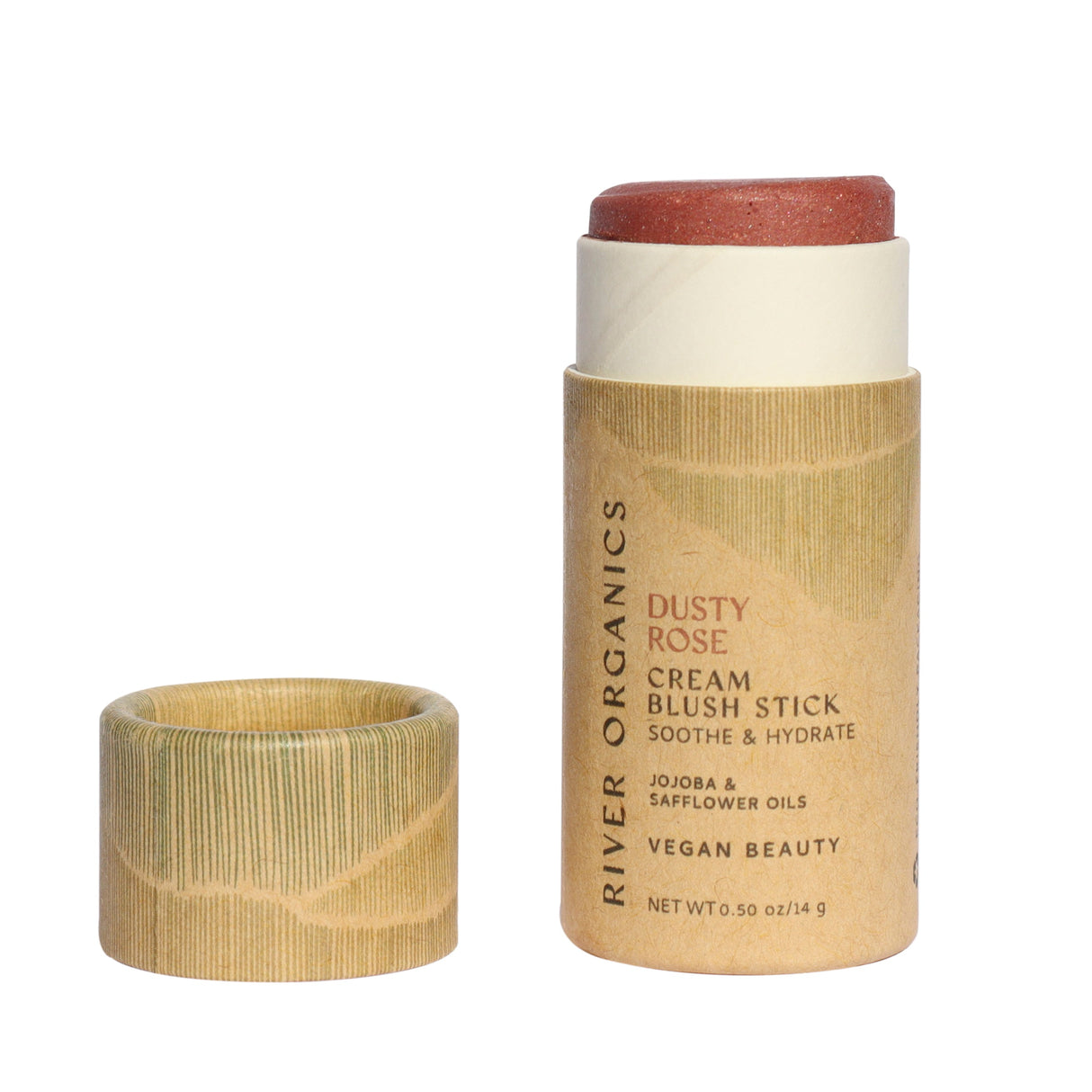 Creamy Vegan Blush Stick - Dusty Rose from River Organics