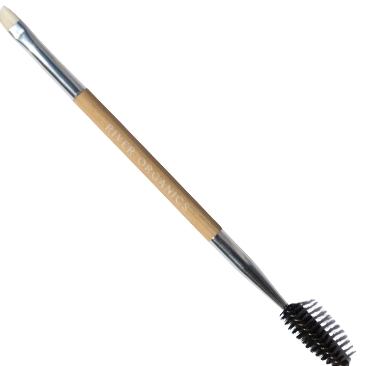 Eco-Friendly Double-Sided Bare Wood Brow & Mascara Brush From River Organics