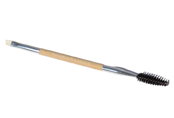 Eco-Friendly Double-Sided Bare Wood Brow & Mascara Brush From River Organics
