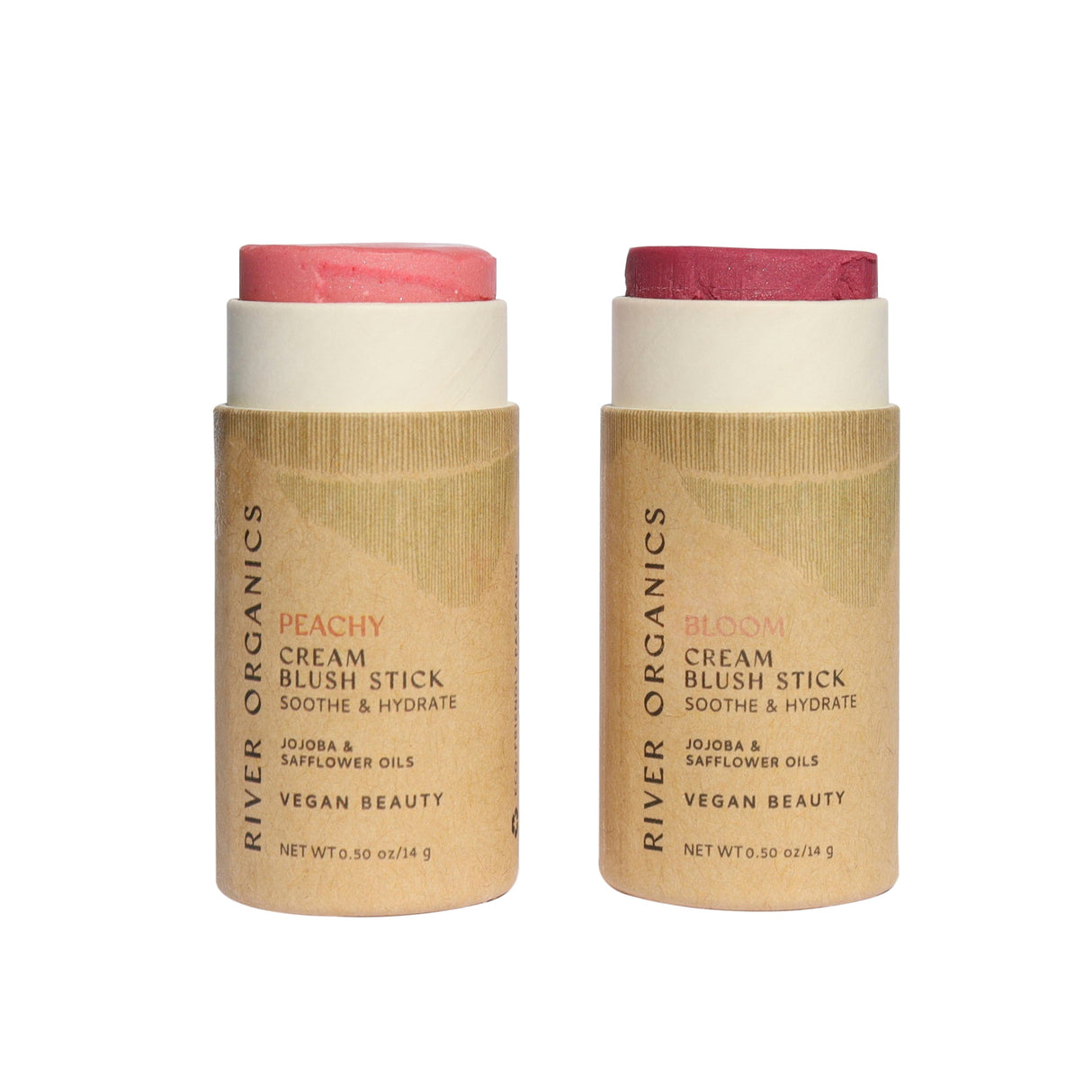 Creamy Vegan Blush Sticks | Set of 2 Mix &  Match from River Organics