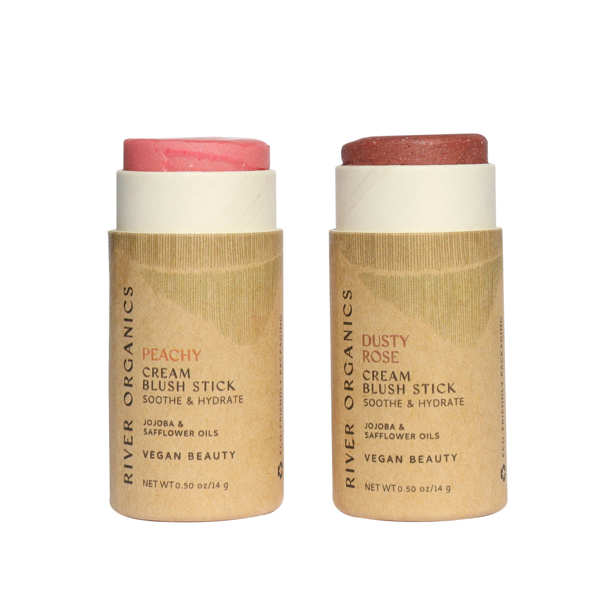 Creamy Vegan Blush Sticks | Set of 2 Mix &  Match from River Organics