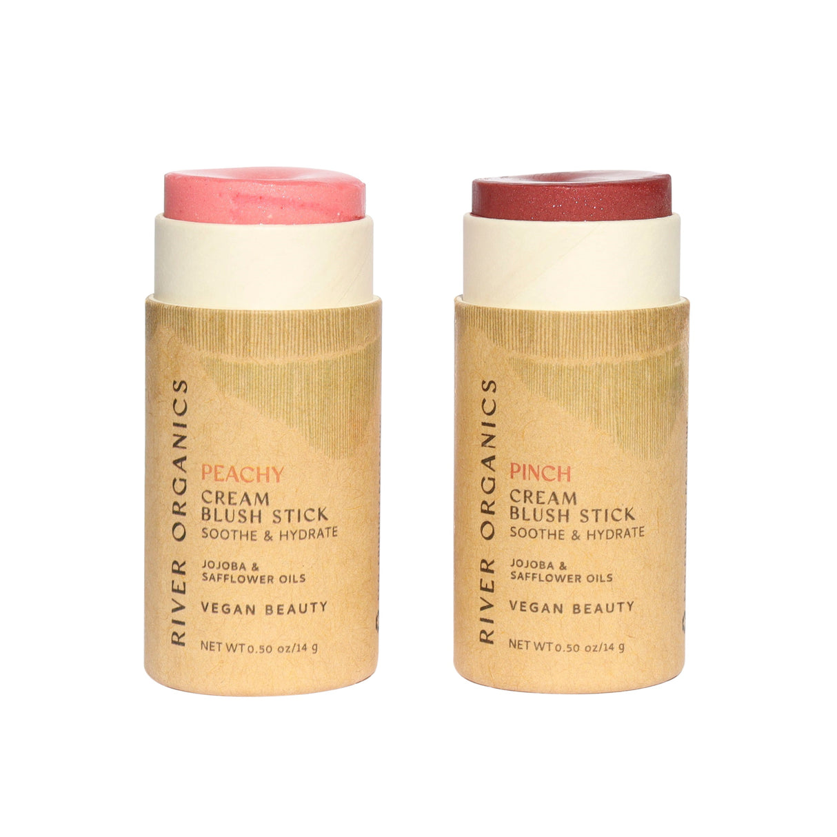 Creamy Vegan Blush Sticks | Set of 2 Mix &  Match from River Organics