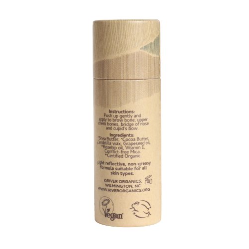 Rose Quartz Cream Vegan Highlighter Stick From River Organics