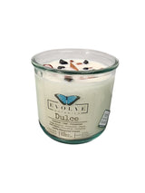 Rocks Candle - Dulce (Wood Wick Red Jasper & Onyx Gemstone Soy Candle) from Evolve Botanica