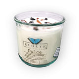 Rocks Candle - Dulce (Wood Wick Red Jasper & Onyx Gemstone Soy Candle) from Evolve Botanica