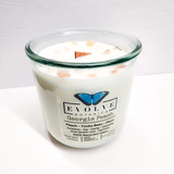 Rocks Candle - Georgia Peach (Wood Wick Gemstone Soy Candle) from Evolve Botanica
