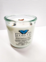 Rocks Candle - Watermelon Sugar (Wood Wick Gemstone Soy Candle) from Evolve Botanica