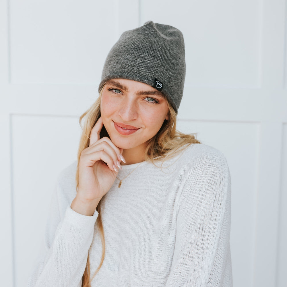 Rolled Edge, Cashmere Beanie from Pretty Simple