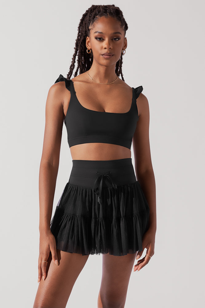 Romance Ruffle Bra - Black from POPFLEX