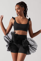 Romance Ruffle Bra - Black from POPFLEX