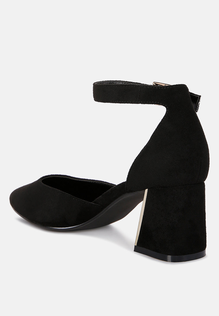Rory Metallic Sling Detail Block Heel Sandals from London Rag International