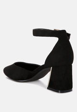 Rory Metallic Sling Detail Block Heel Sandals from London Rag International