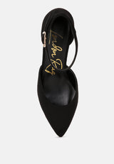 Rory Metallic Sling Detail Block Heel Sandals from London Rag International