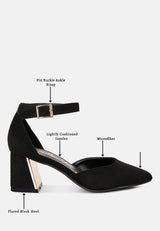 Rory Metallic Sling Detail Block Heel Sandals from London Rag International