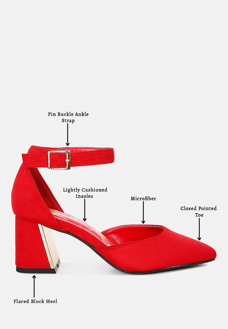 Rory Metallic Sling Detail Block Heel Sandals from London Rag International