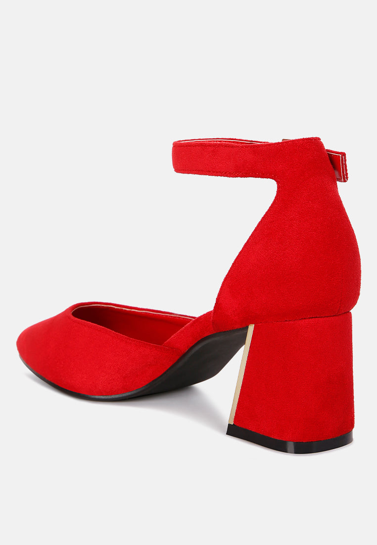 Rory Metallic Sling Detail Block Heel Sandals from London Rag International