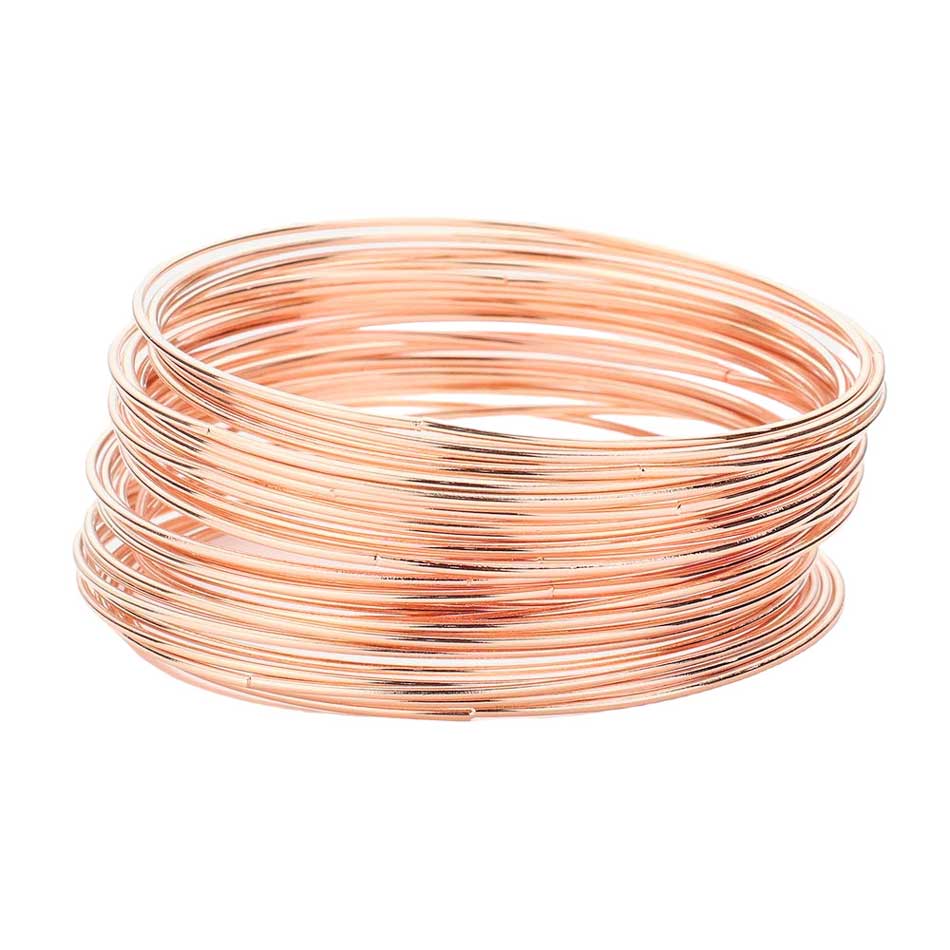 30PCS Thin Metal Bangle Bracelets from Madeline Love