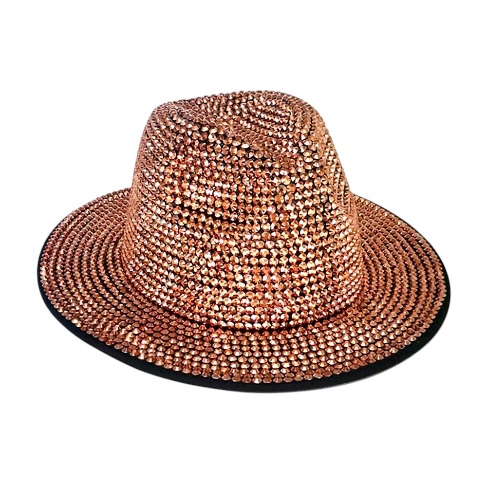Bling Studded Panama Hat from Madeline Love