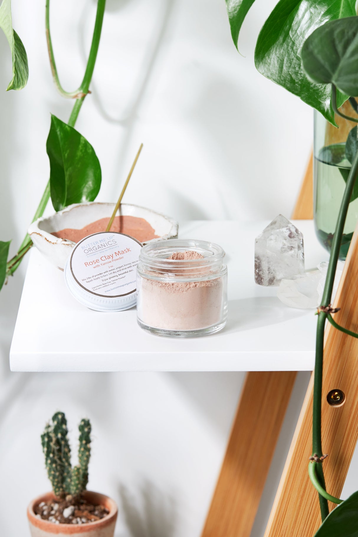 Rose Clay Face Mask  from Butter Me Up Organics