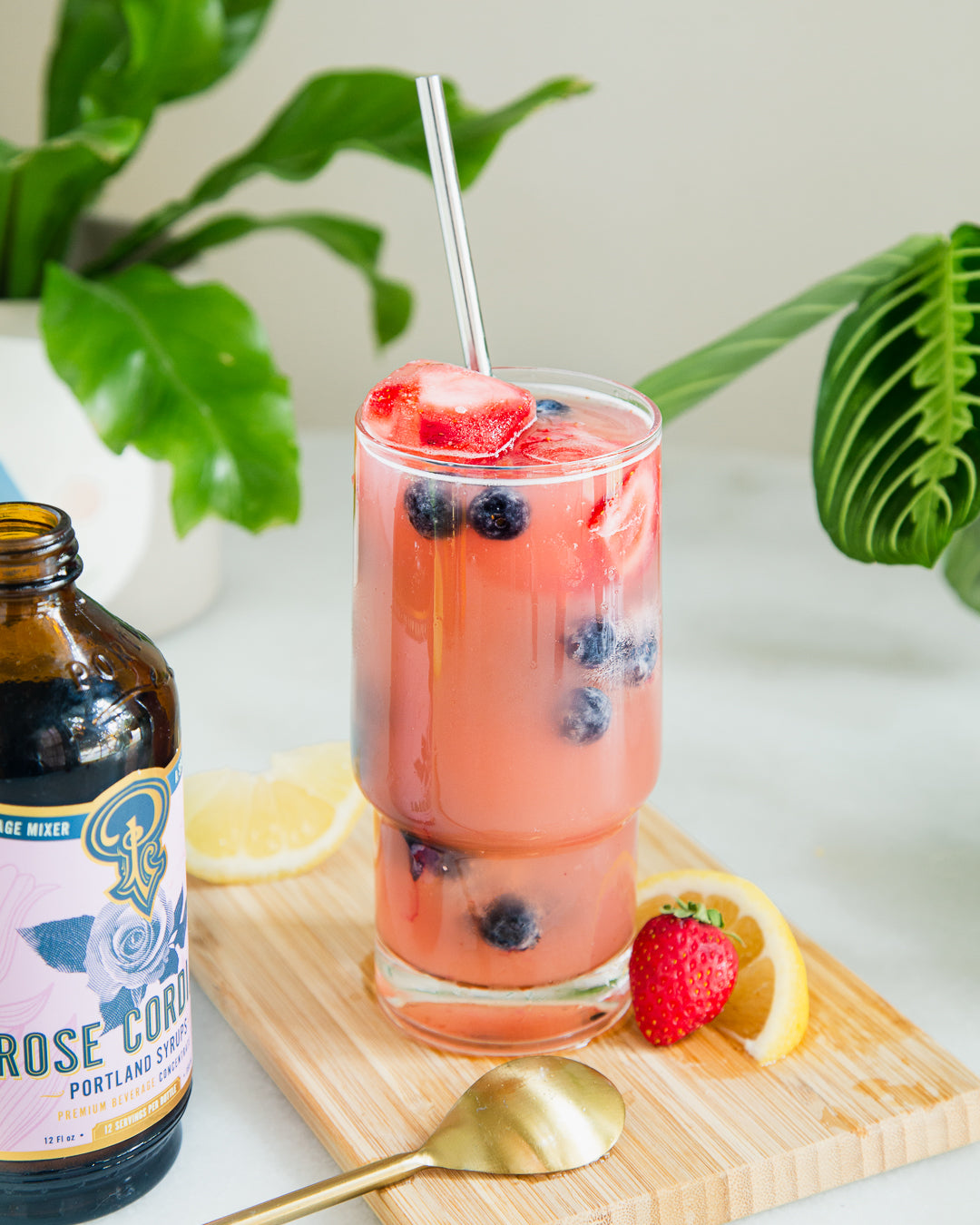 Rose Cordial Syrup two-pack from Portland Syrups