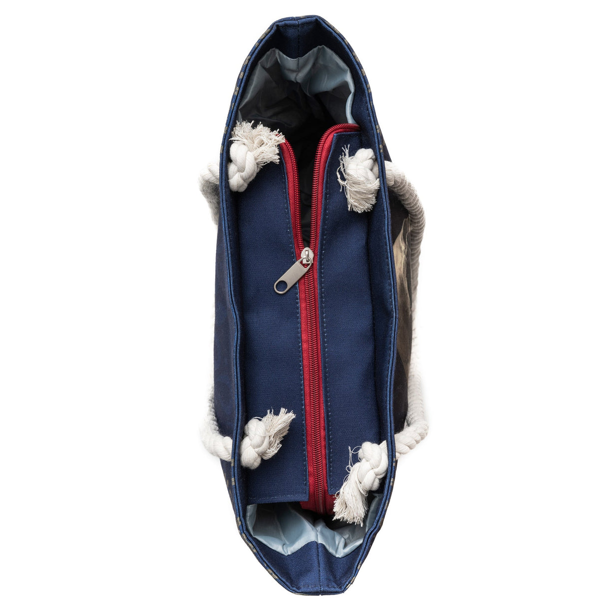 Rose Skull Navy Shoulder Beach Bag From Zapps Clothing