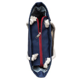Rose Skull Navy Shoulder Beach Bag From Zapps Clothing