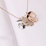Three Skulls Necklace from Zapps Clothing