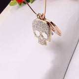 Three Skulls Necklace from Zapps Clothing