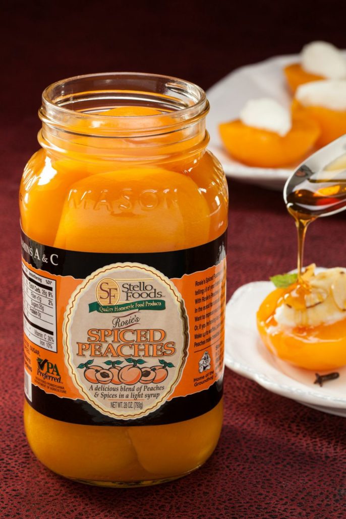 Stello Foods - Rosie's Spiced Peaches 28 oz from Stello Foods