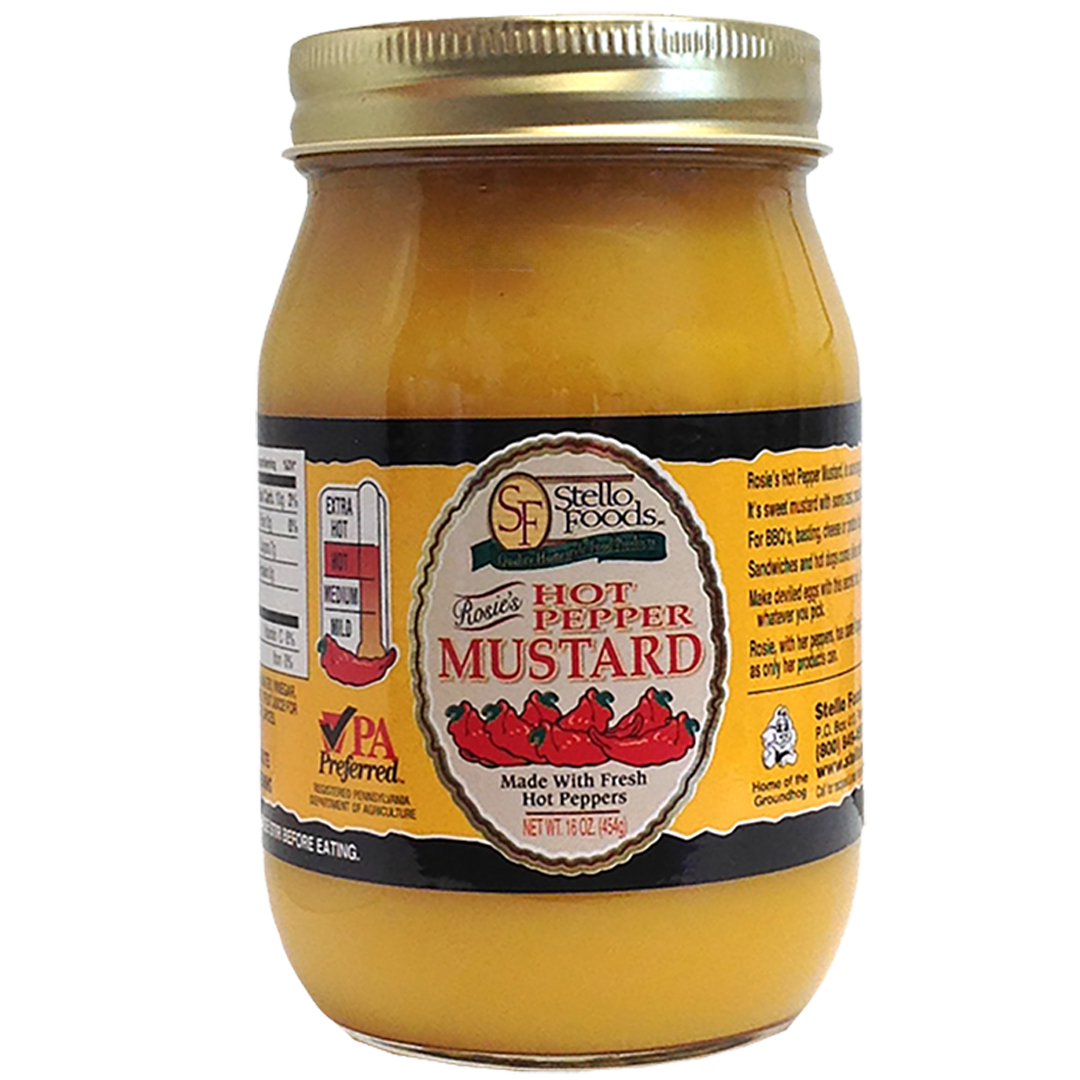 Stello Foods - Rosie's Hot Pepper Mustard 16 oz from Stello Foods