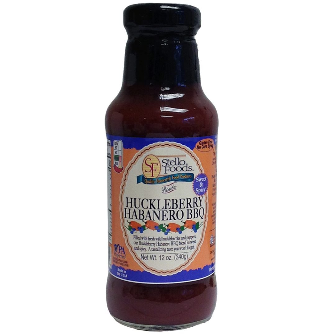 Stello Foods - Rosie's Huckleberry Habanero BBQ Sauce 12 oz from Stello Foods
