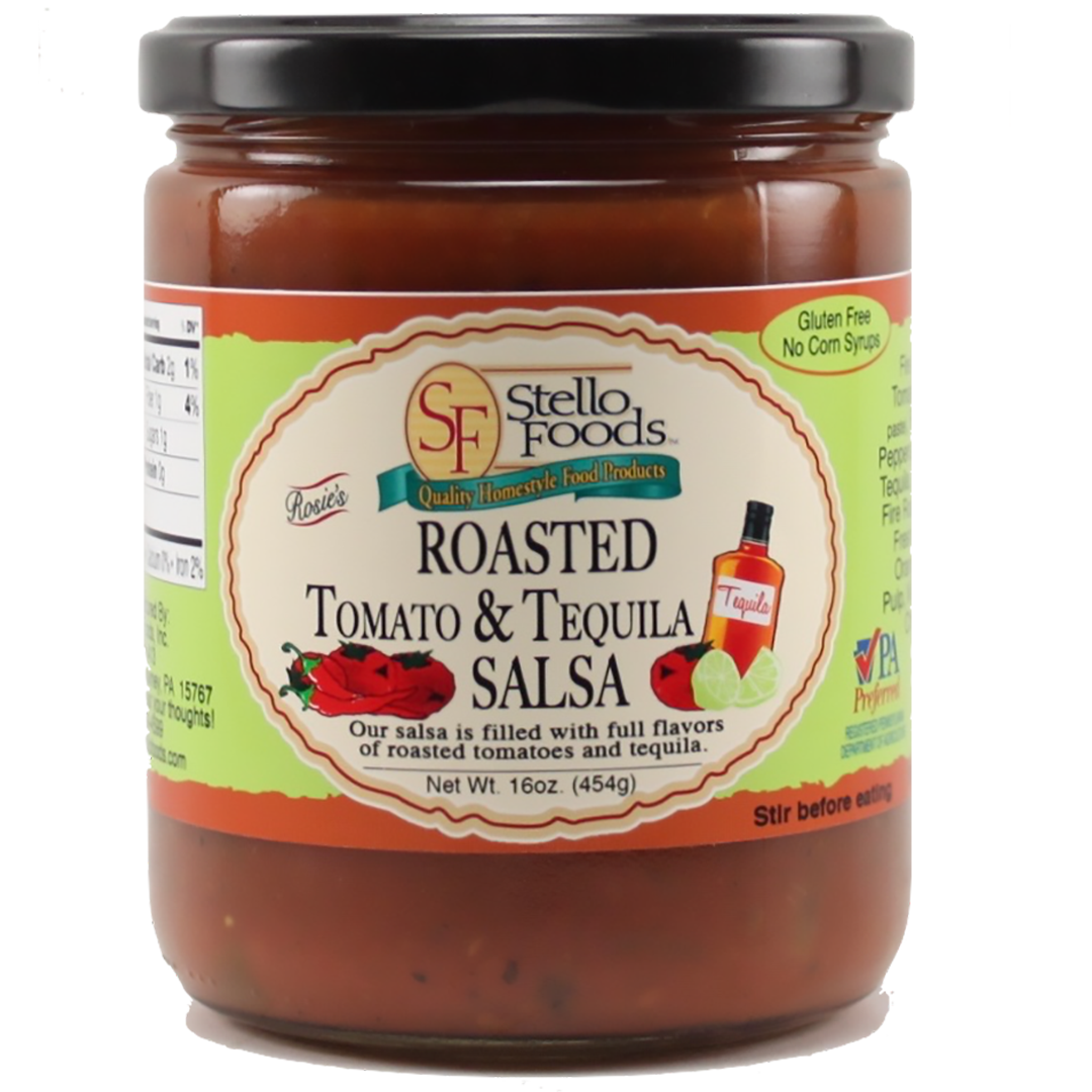 Stello Foods - Rosie's Roasted Tomato & Tequila Salsa 16 oz from Stello Foods